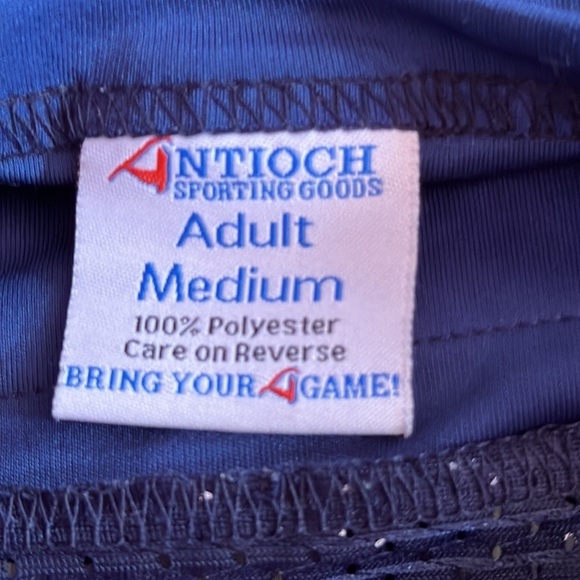 NYS Dark Blue Jersey Mens Size M Short Sleeve Athletic Football Style Tee - Picture 3 of 3